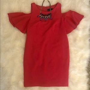 Cynthia Rowley shoulder cutout dress